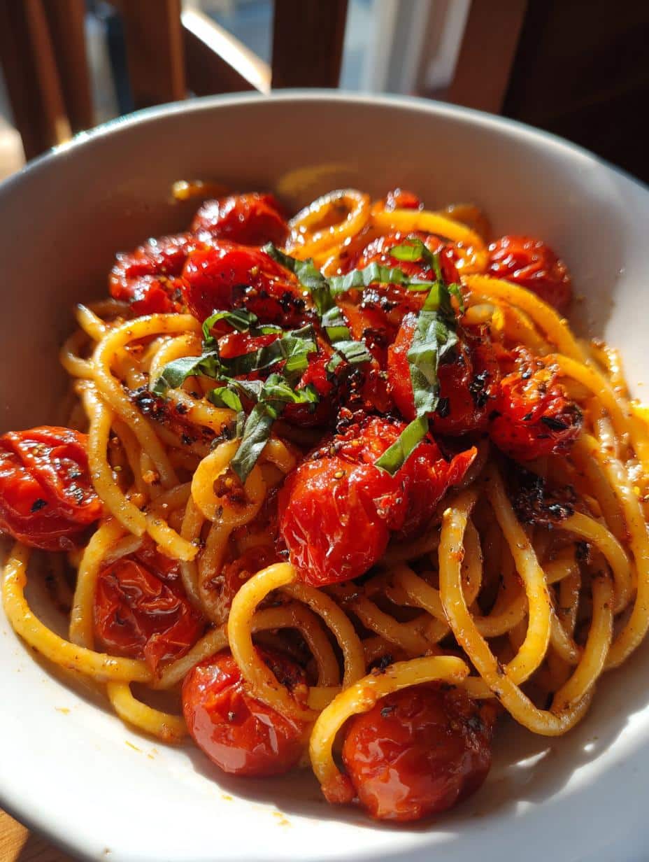 Pâtes aux tomates rôties - detail 1