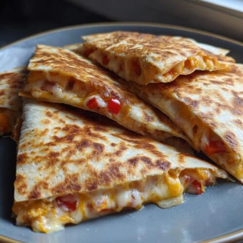 Quesadillas fromage fondu