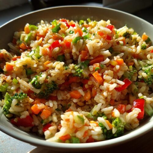 Riz sauté aux légumes