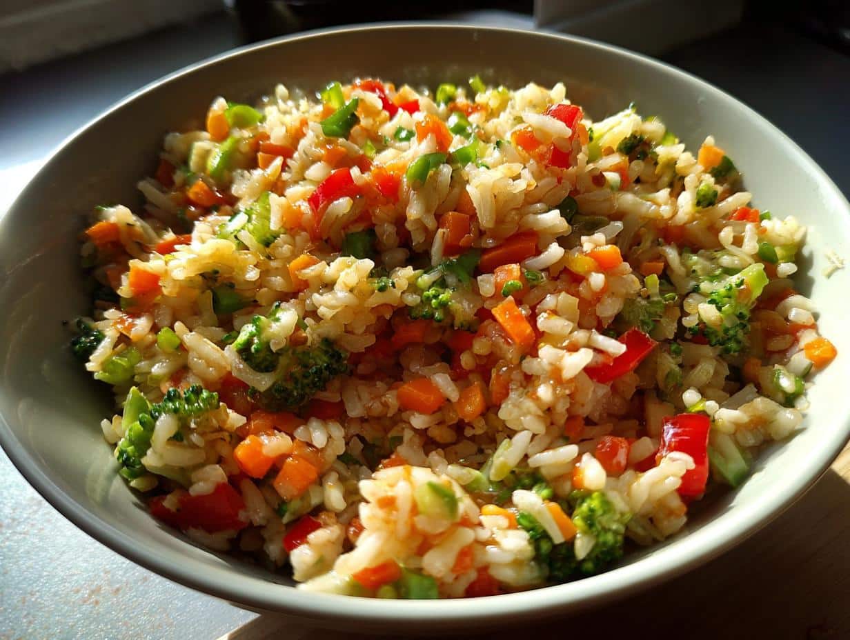Riz sauté aux légumes