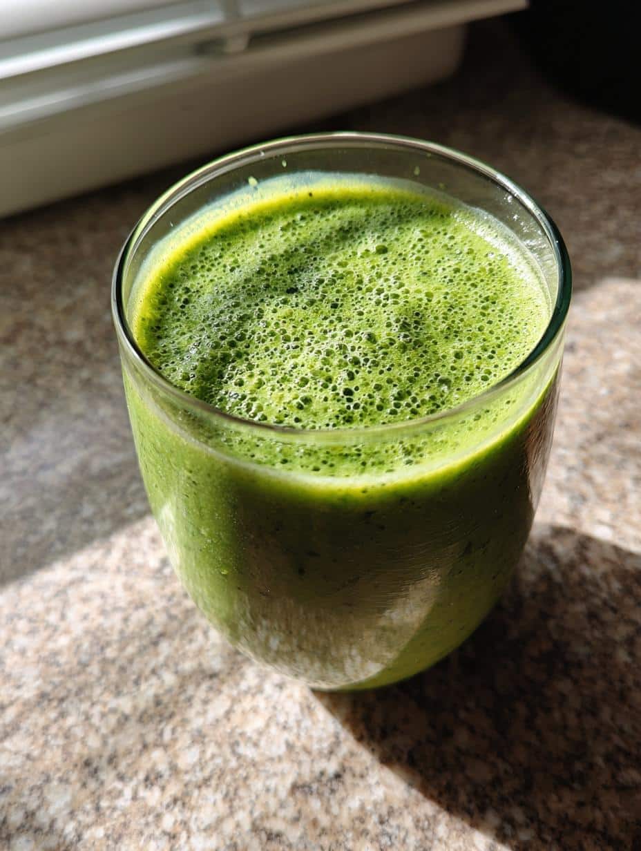 Smoothie vert chou frisé-pomme - detail 1