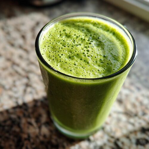 Smoothie vert chou frisé-pomme