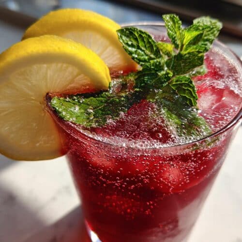 Spritz sans alcool à la cerise