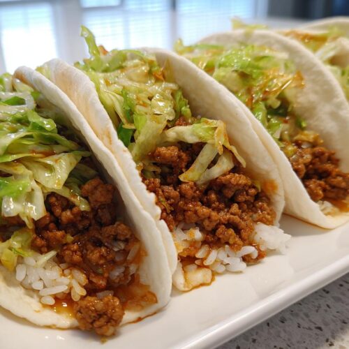Tacos asiatiques vapeur fusion