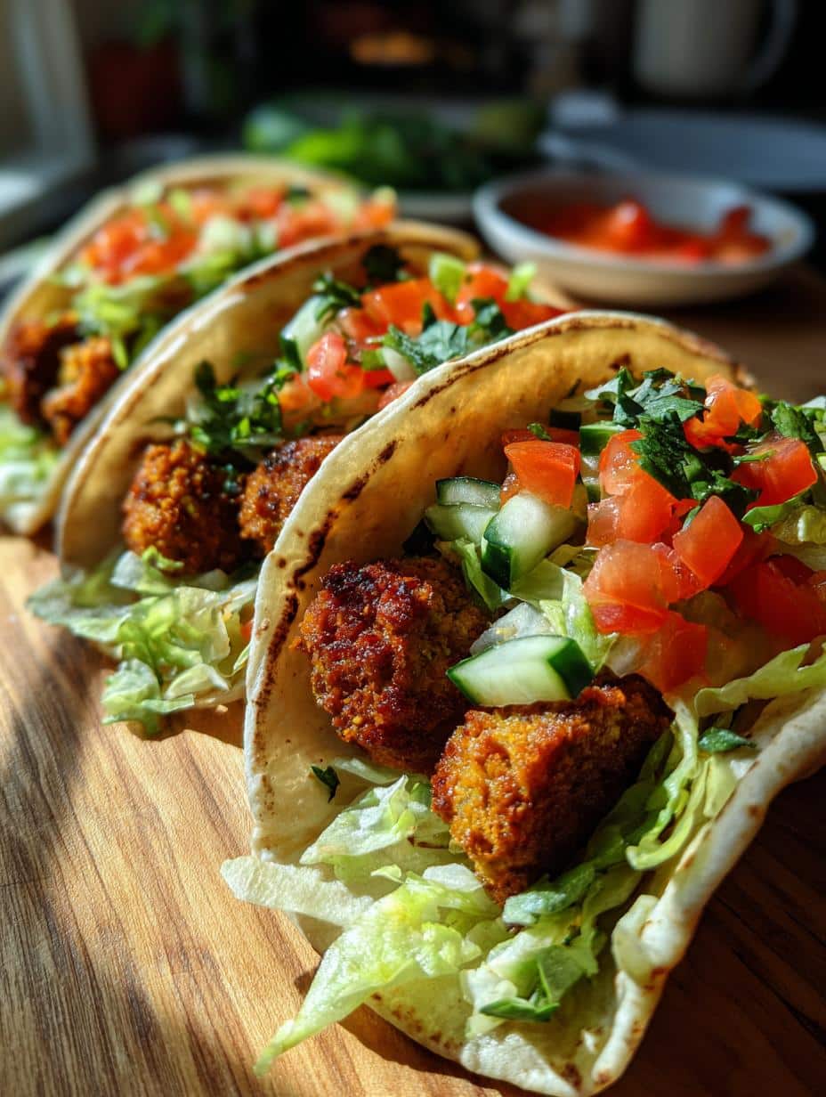 Tacos aux falafels - detail 1