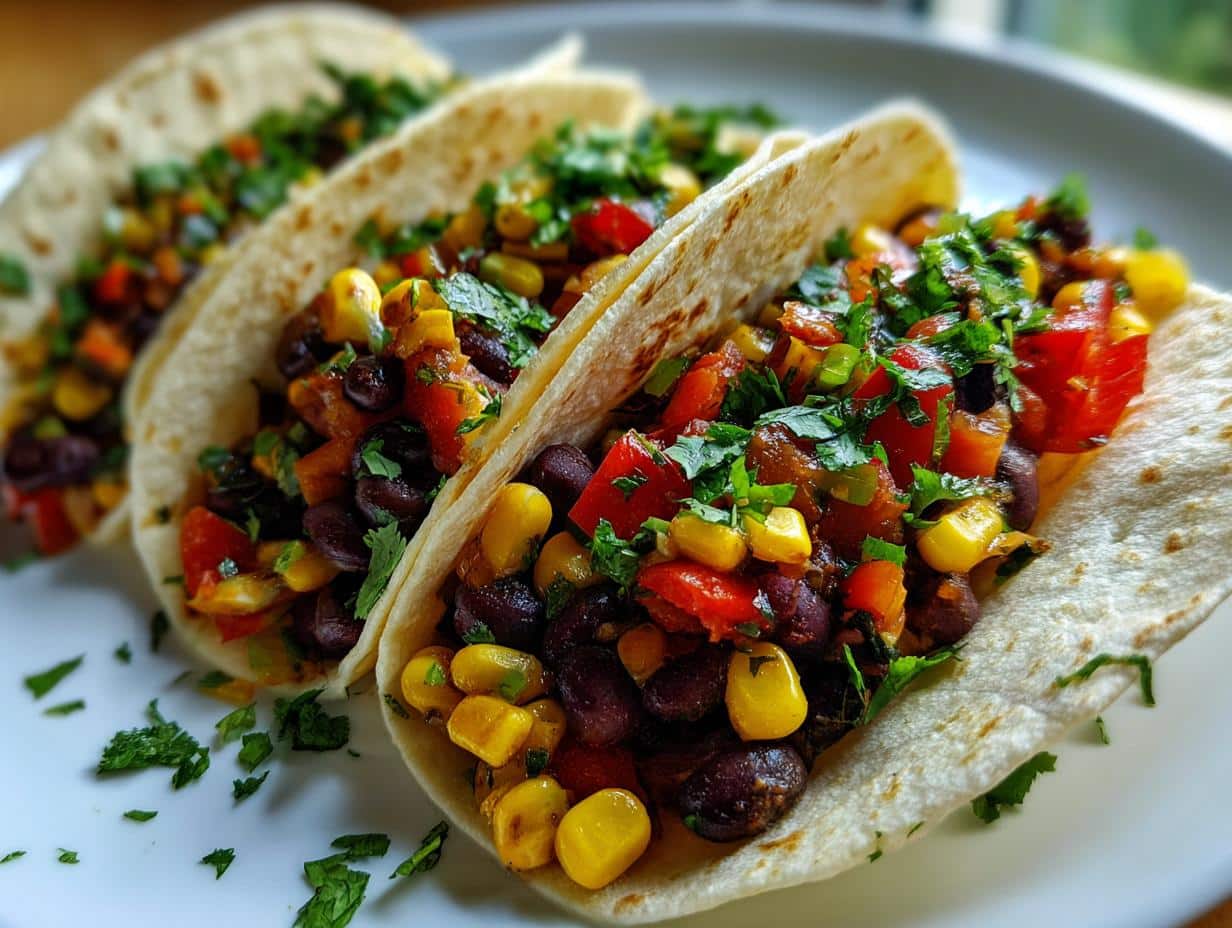 Tacos végétariens épicés