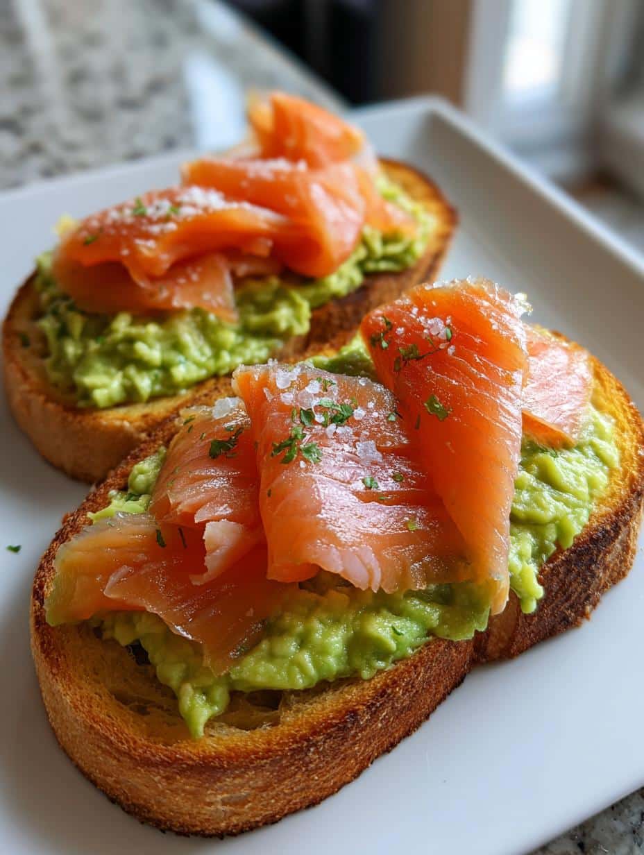 Toast à l'avocat et saumon fumé - detail 1