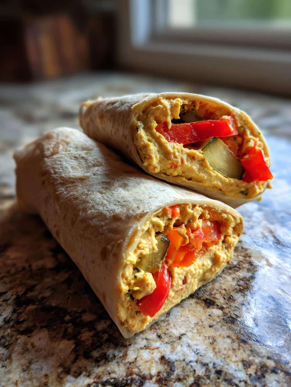 Wraps aux cornichons et houmous - detail 1