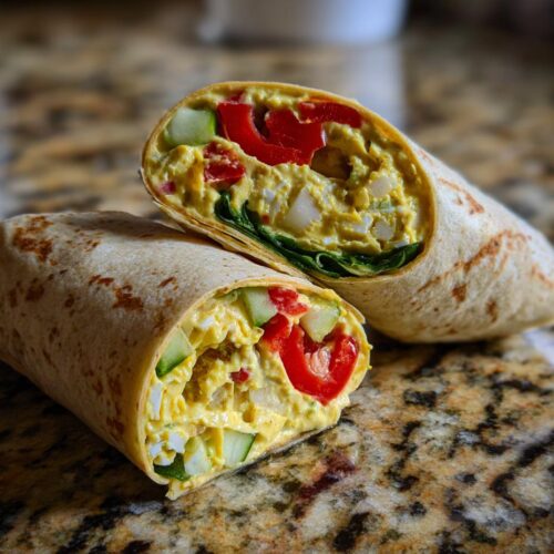 Wraps aux cornichons et houmous