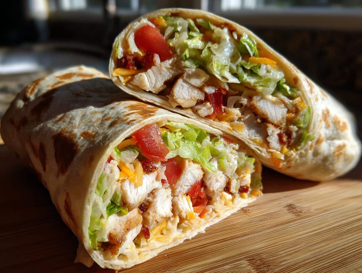 Wraps préparés à l'avance