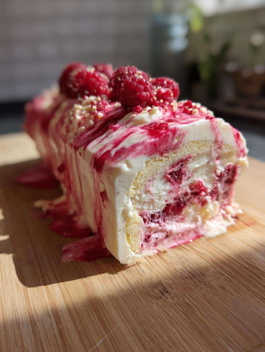 Bûche glacée vanille-framboise - detail 1