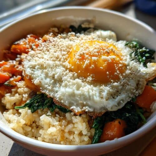 Bol bibimbap à l'italienne