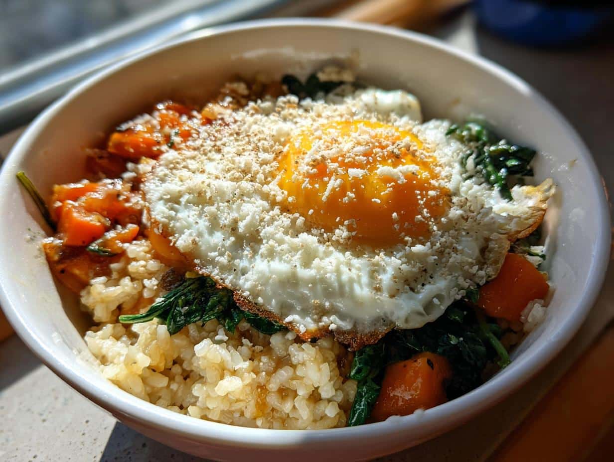 Bol bibimbap à l'italienne