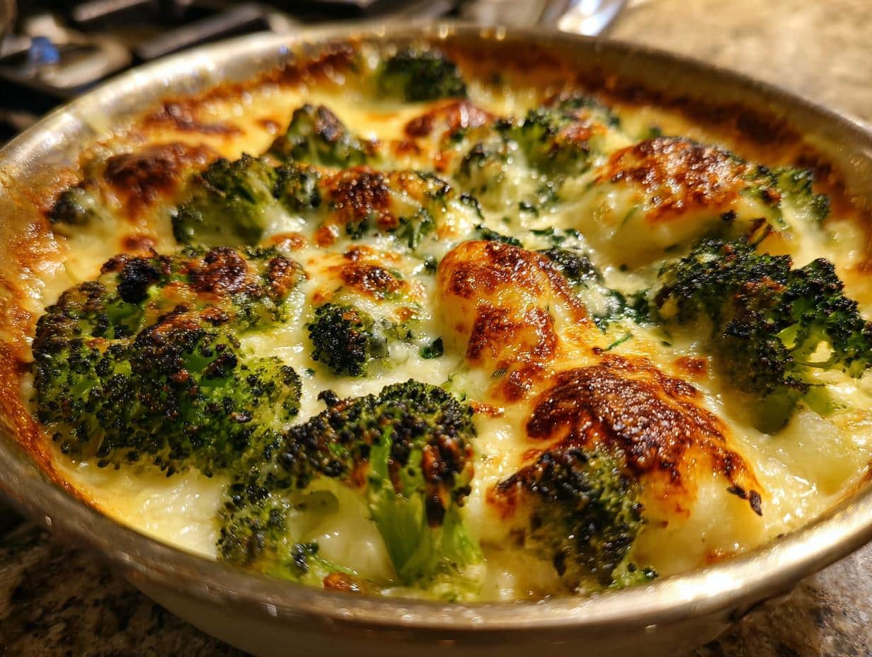 Brocoli gratinés au fromage