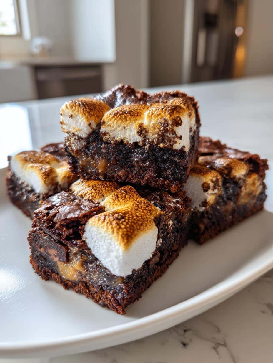 Brownies aux guimauves grillées - detail 1