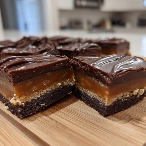 Carrés chocolat-caramel
