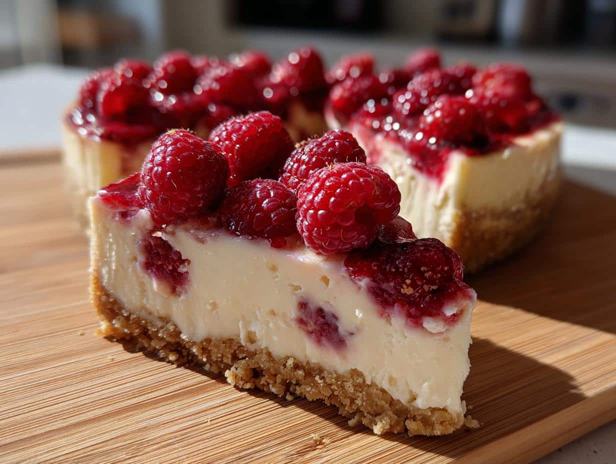 Cheesecake framboises