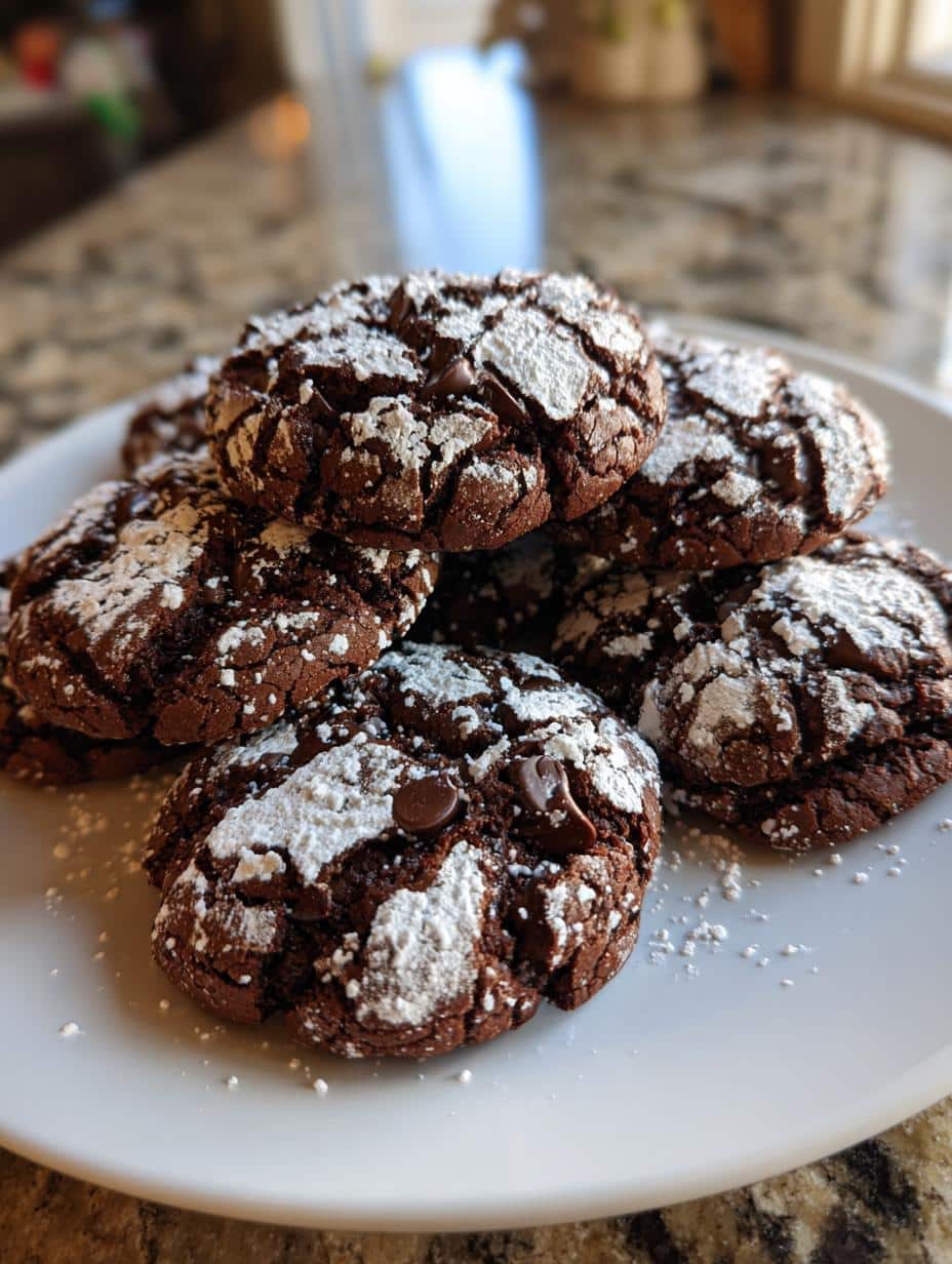 Cookies craquelés au chocolat - detail 1