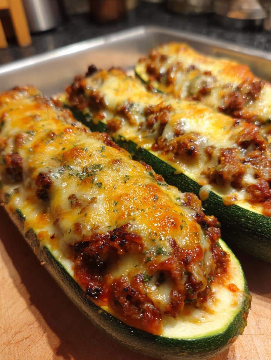 Courgettes farcies au four - detail 1