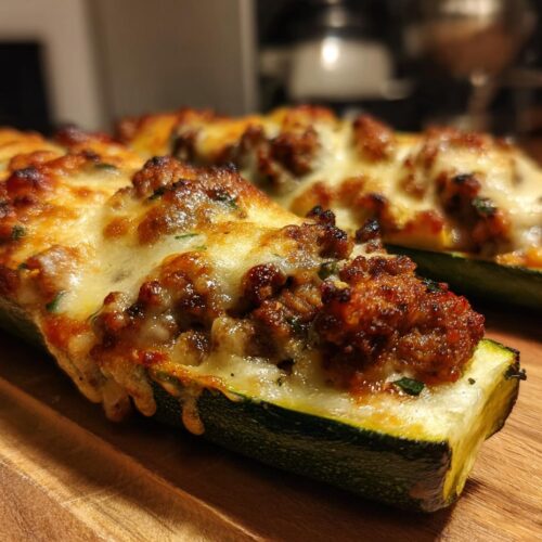 Courgettes farcies au four