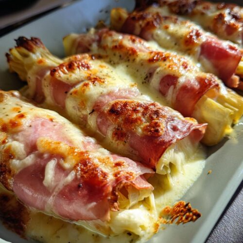 Endives au jambon gratinées