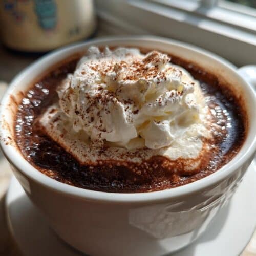 Flotteur au chocolat chaud