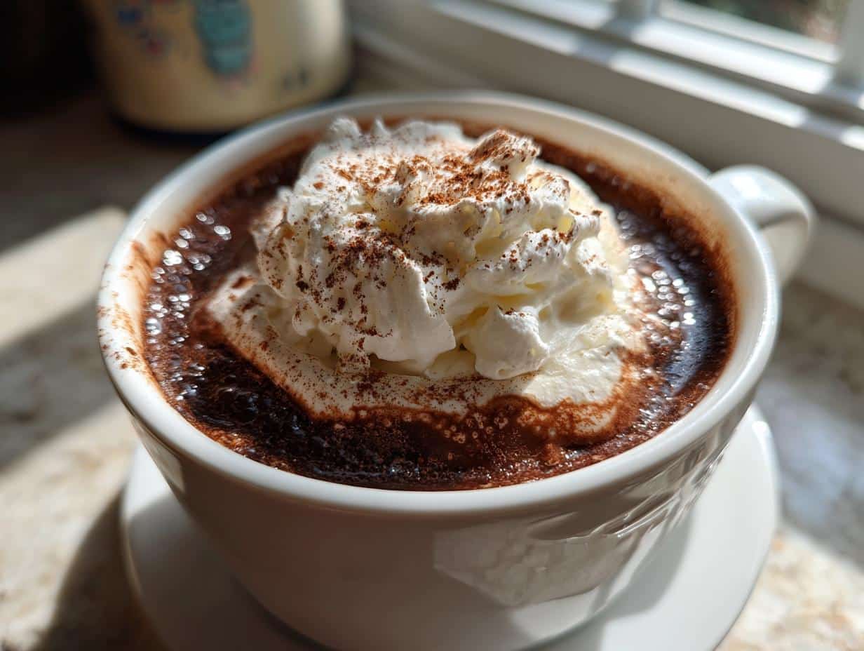 Flotteur au chocolat chaud