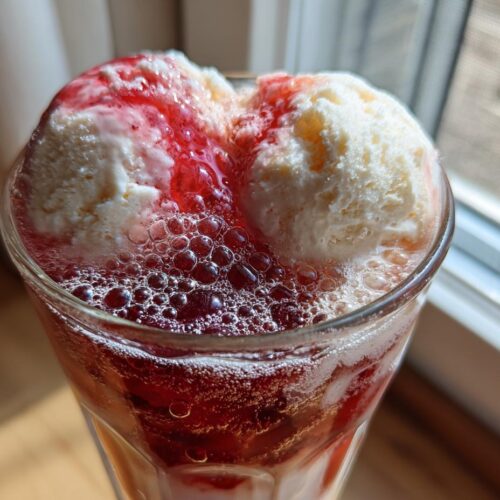 Flotteur au cola cerise