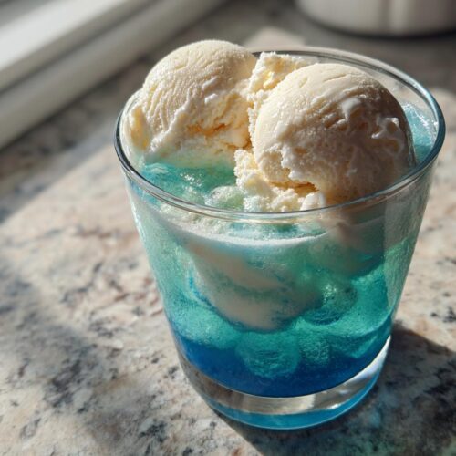 Flotteur au soda aux myrtilles