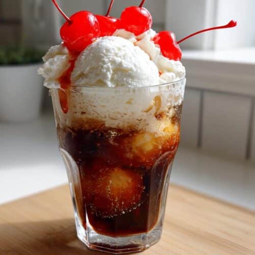 Flotteur au soda crème rétro