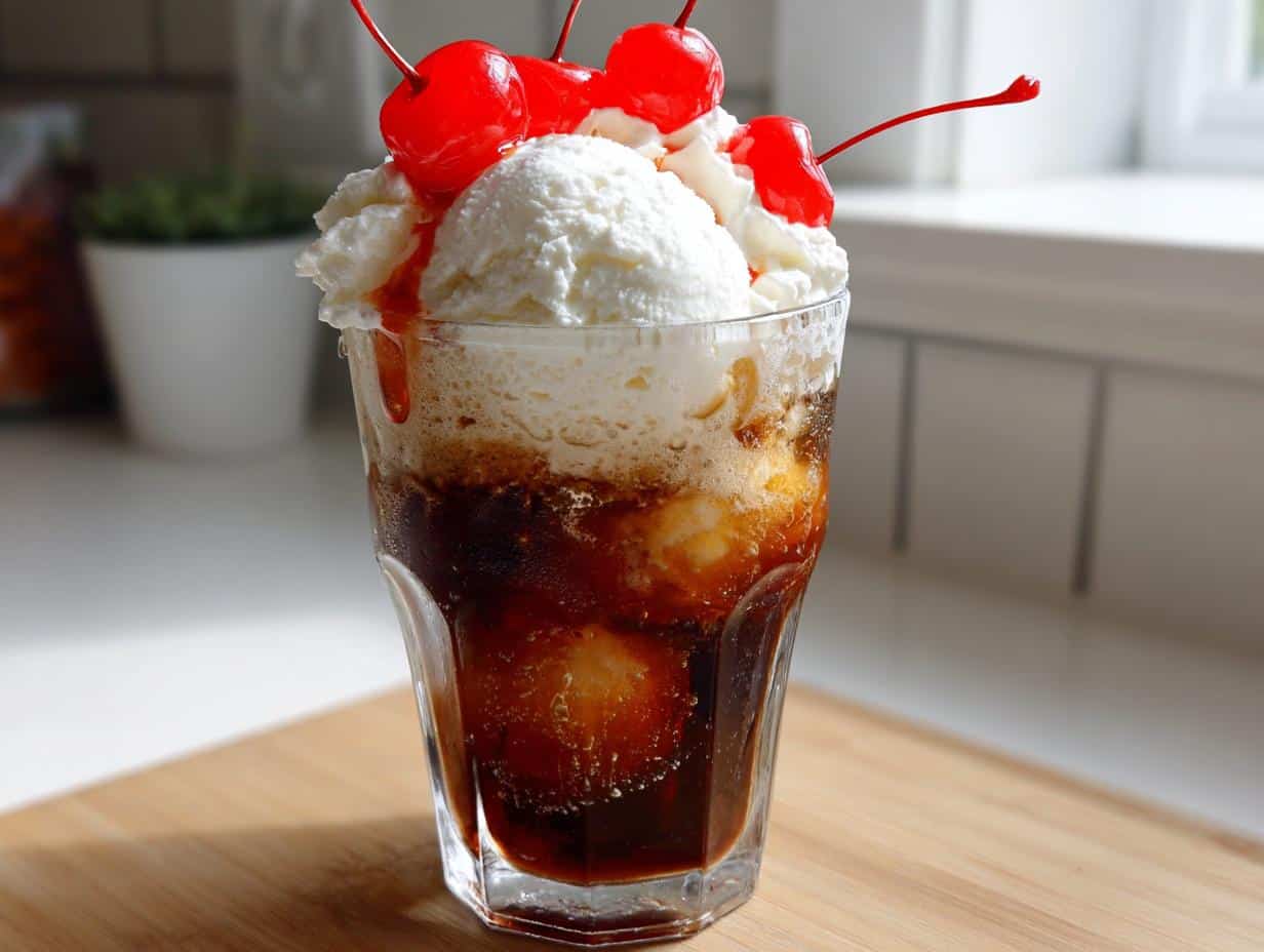 Flotteur au soda crème rétro