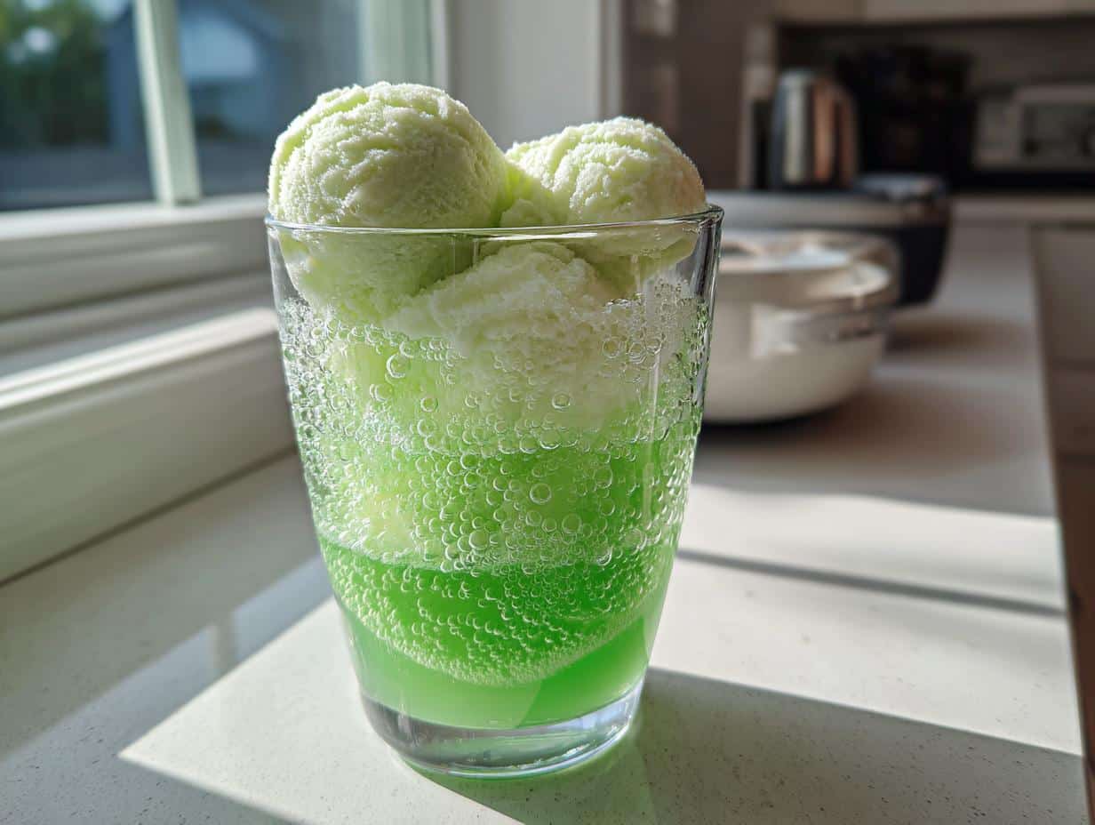 Flotteur au soda melon