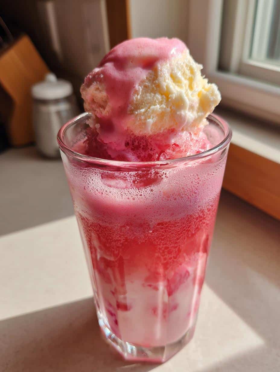 Flotteur au soda rhubarbe - detail 1