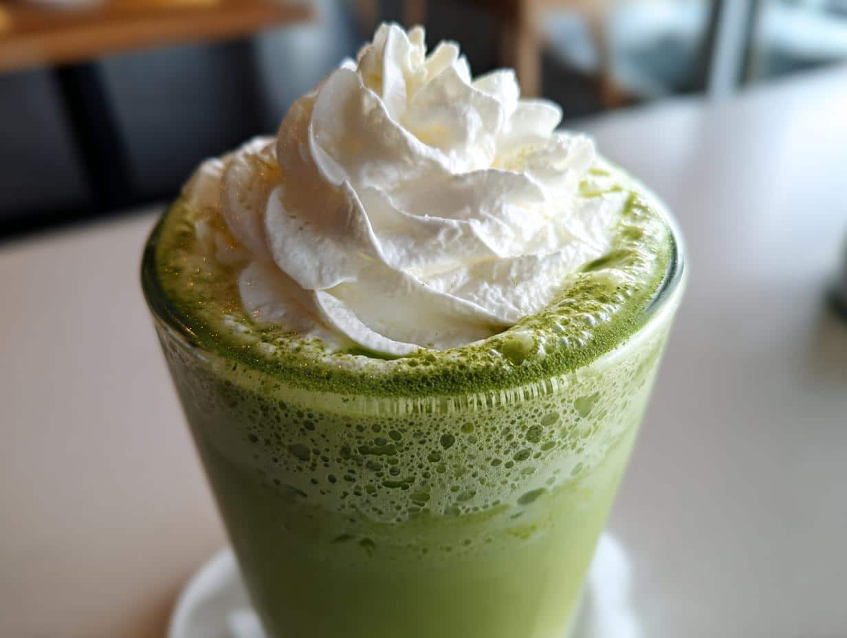 Flotteur au thé matcha
