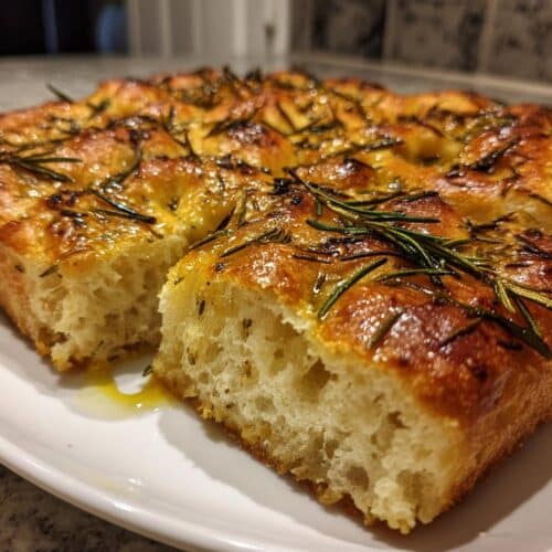 Focaccia italienne aux herbes