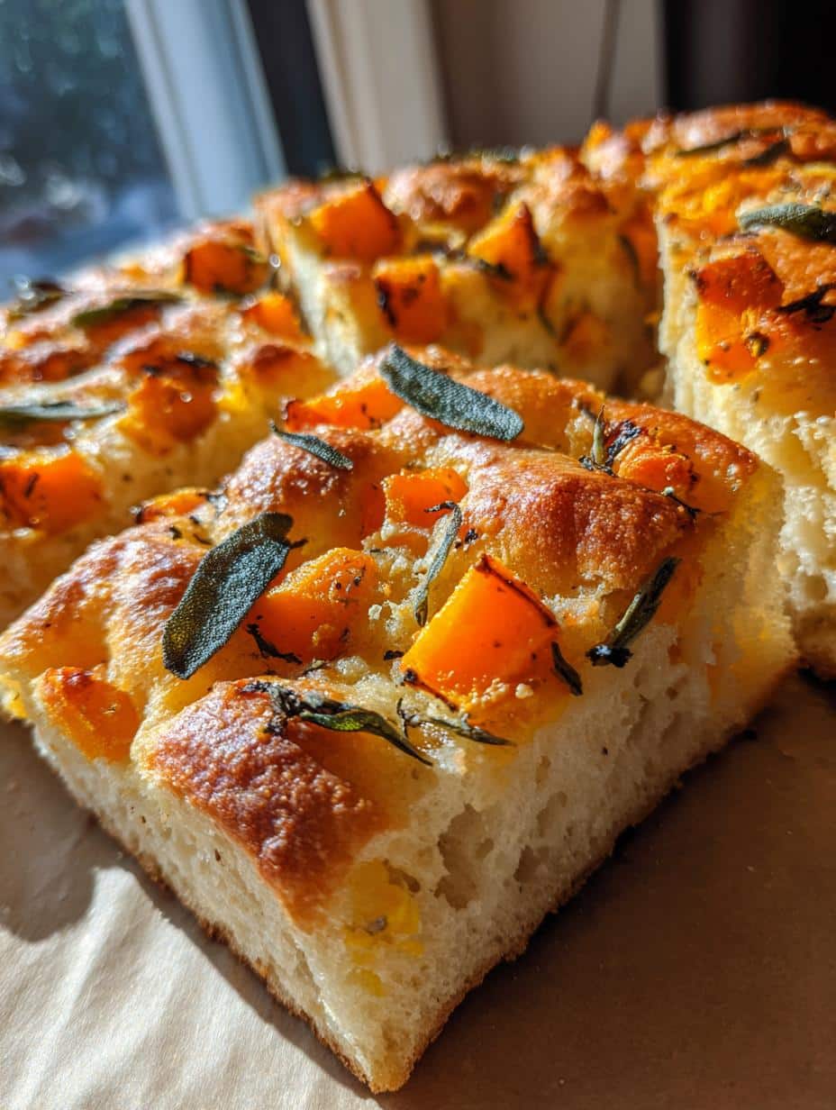Focaccia à la courge et sauge - detail 1