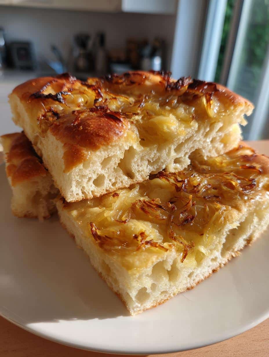 Focaccia à l'oignon caramélisé - detail 1