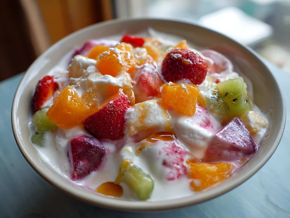 Frozen yogurt aux fruits