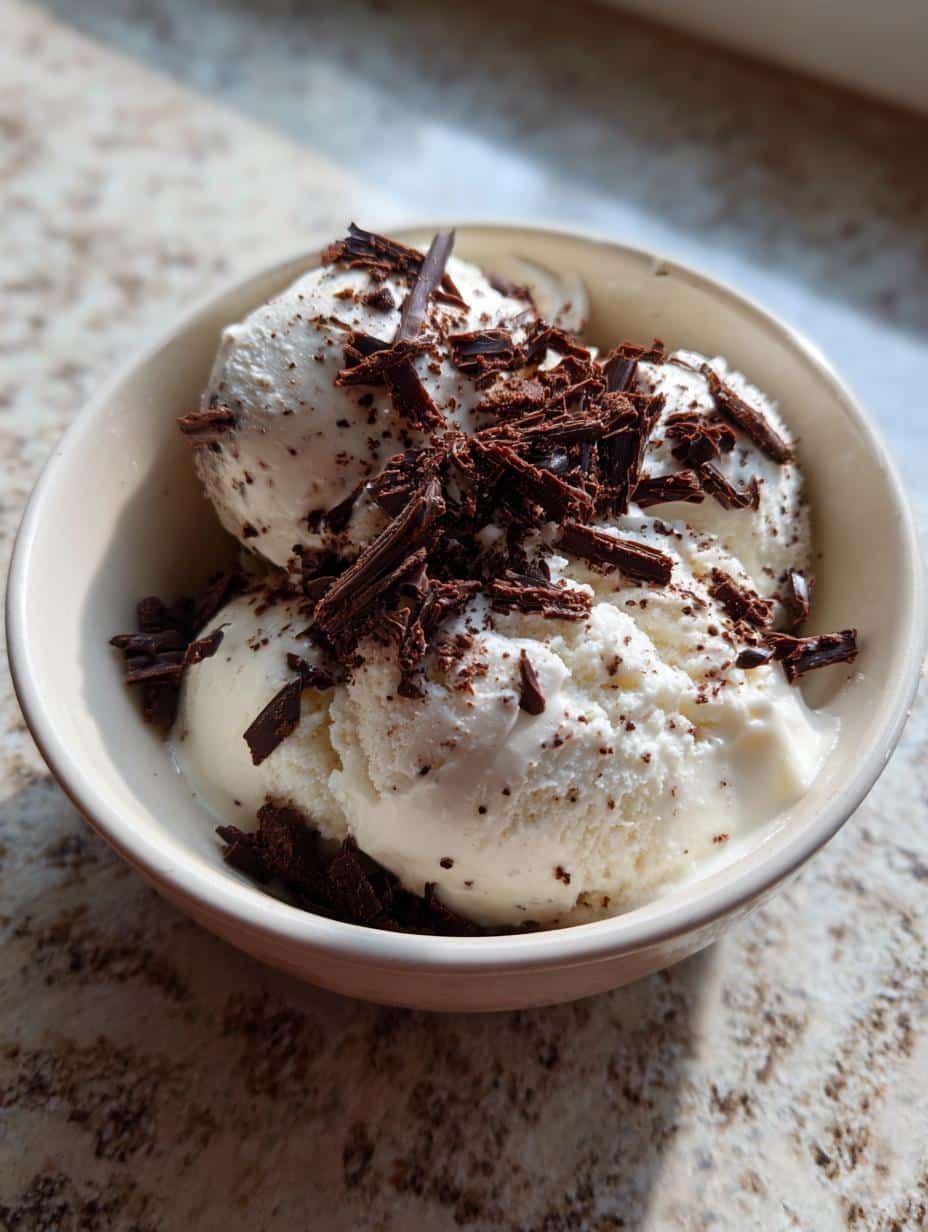 Glace stracciatella - detail 1
