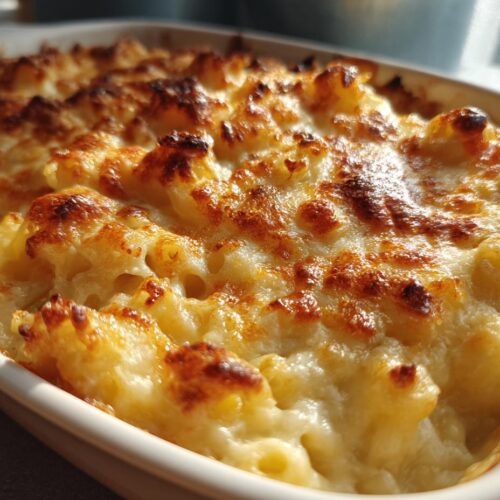 Gratin de macaronis crémeux