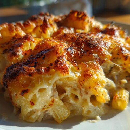 Gratin de pâtes au thon