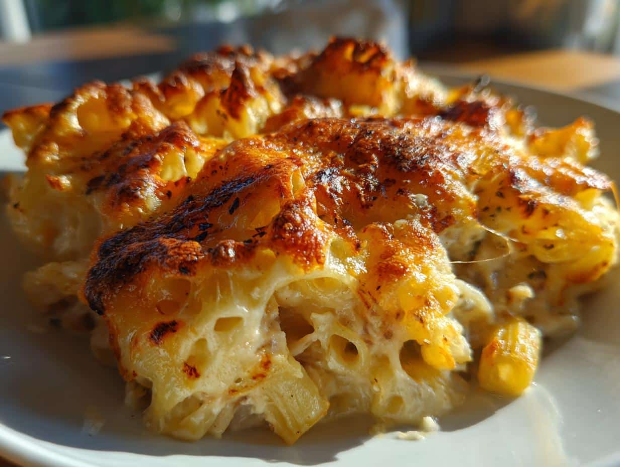 Gratin de pâtes au thon