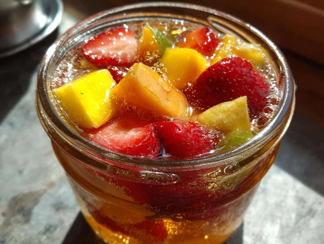 Kombucha maison aux fruits