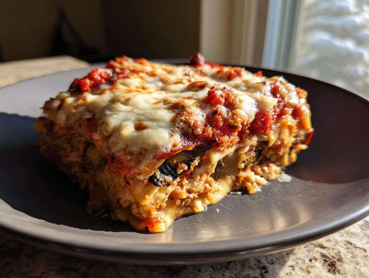 Lasagnes aubergines-mozzarella