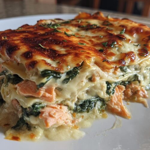 Lasagnes saumon-épinards