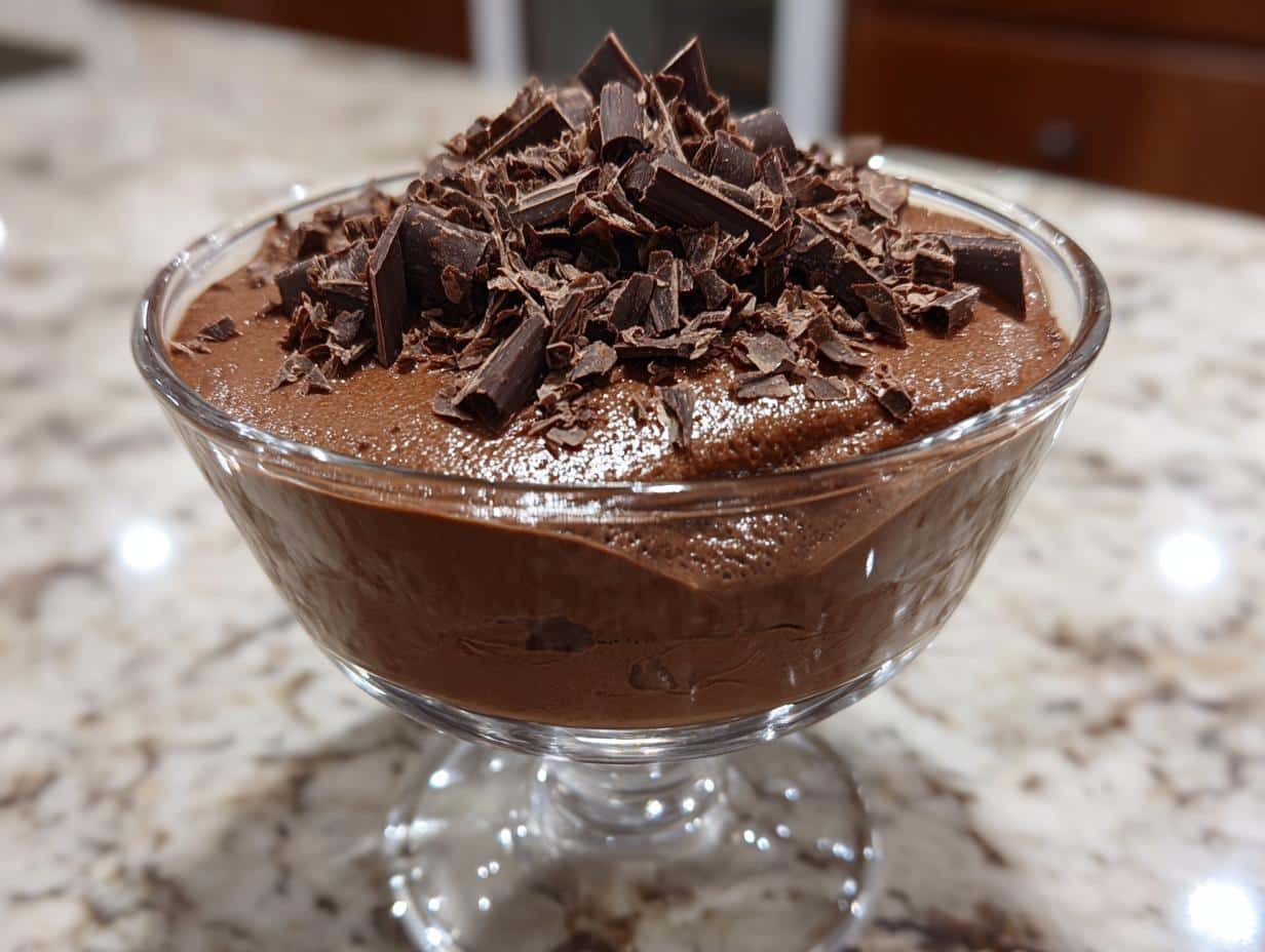 Mousse au chocolat aérienne