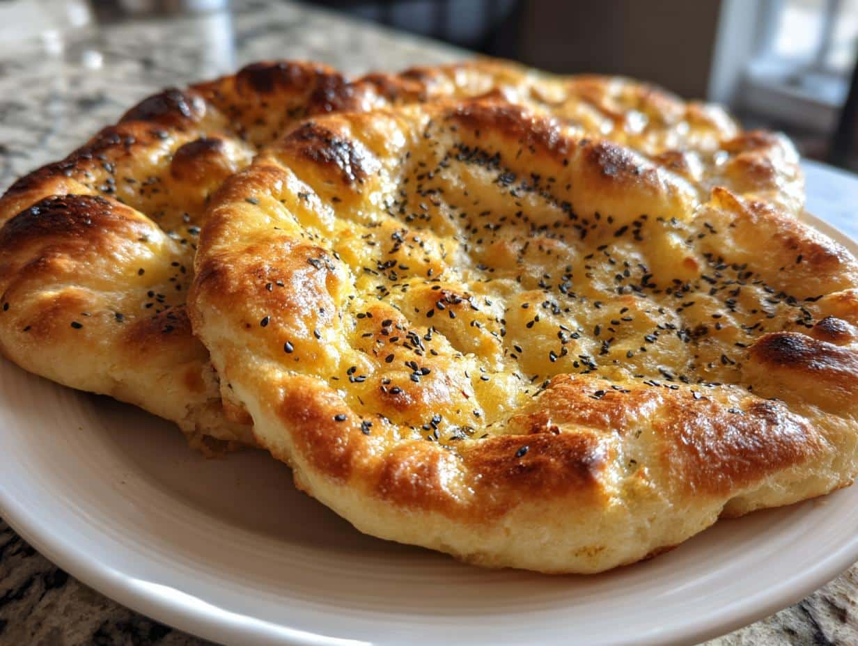 Naan à la nigelle (kalonji)