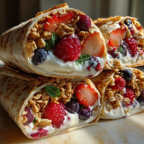 Pain pita pocket parfait