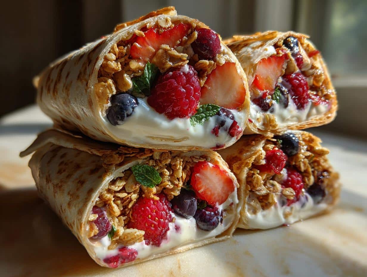 Pain pita pocket parfait