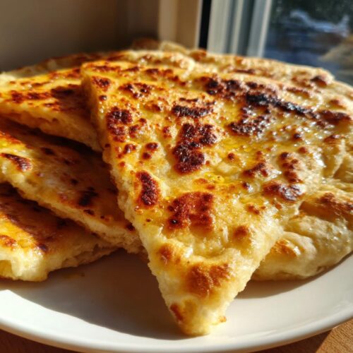 Pain plat au yaourt sans levure